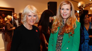 Duchess of Cornwall (left) and Carrie Johnson during a reception for 'Shameless! Festival' at the Wellcome Collection, London. Picture date: Wednesday October 27, 2021.